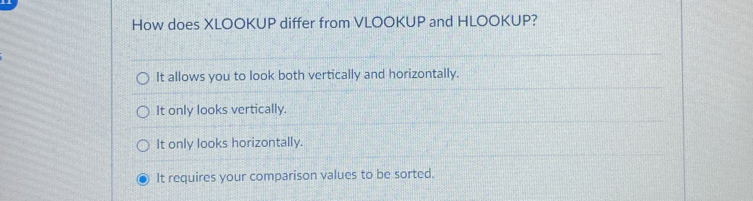 How does XLOOKUP differ from VLOOKUP and HLOOKUP?