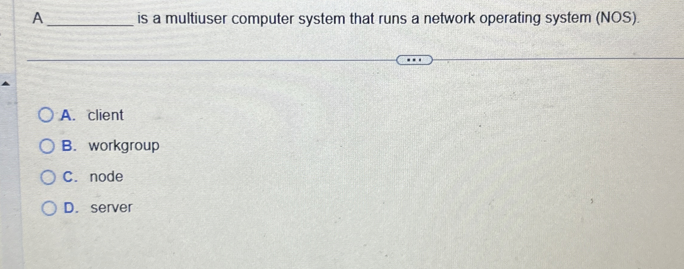 A q , is a multiuser computer system that runs a