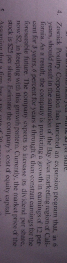 Corporate finance ( chapter.8 problems . chapter