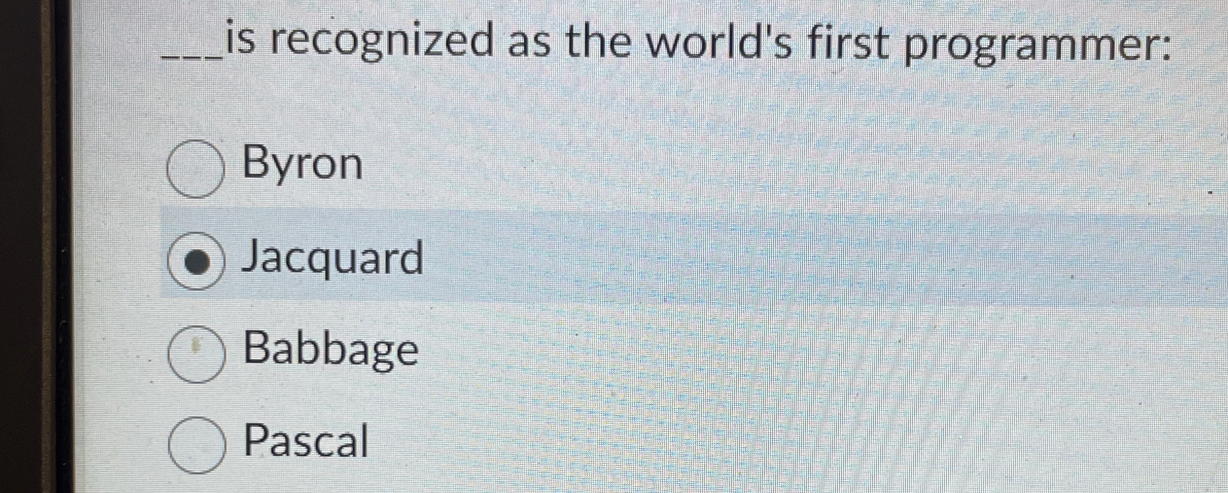 q , is recognized as the world's first