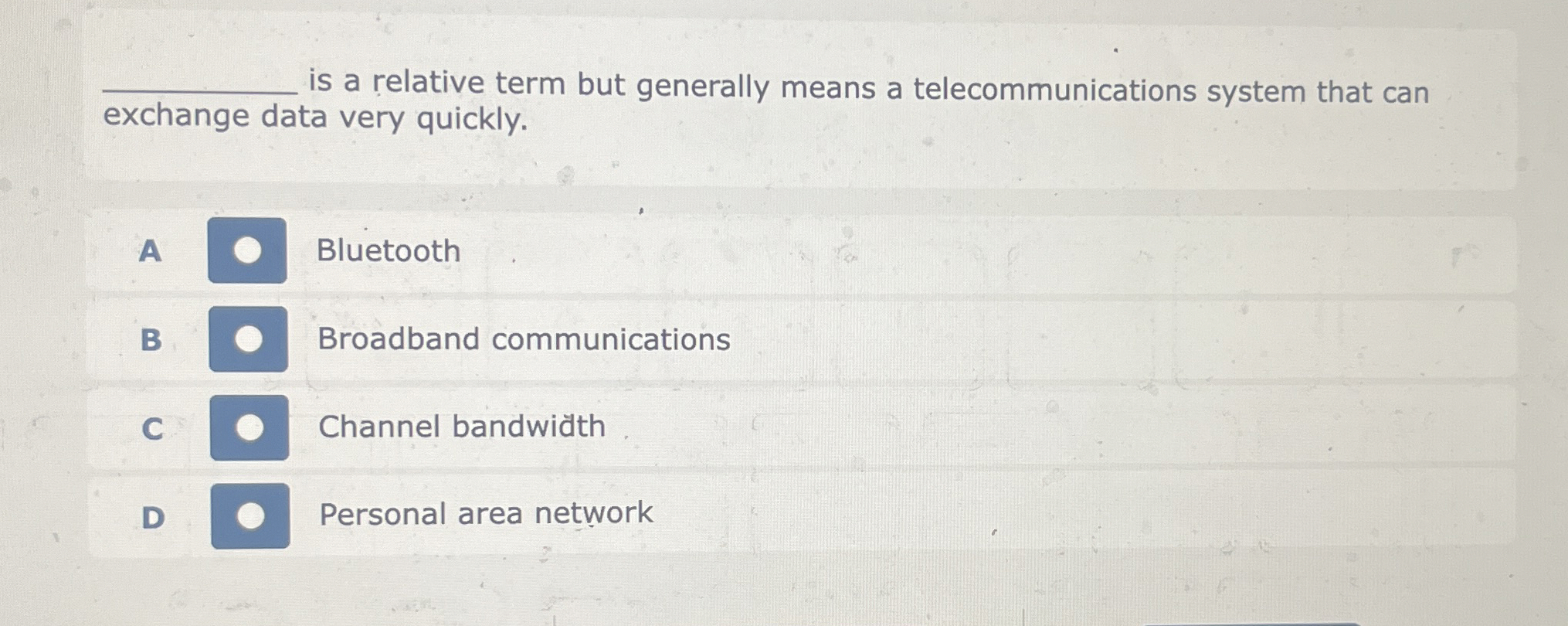 q , is a relative term but generally means a