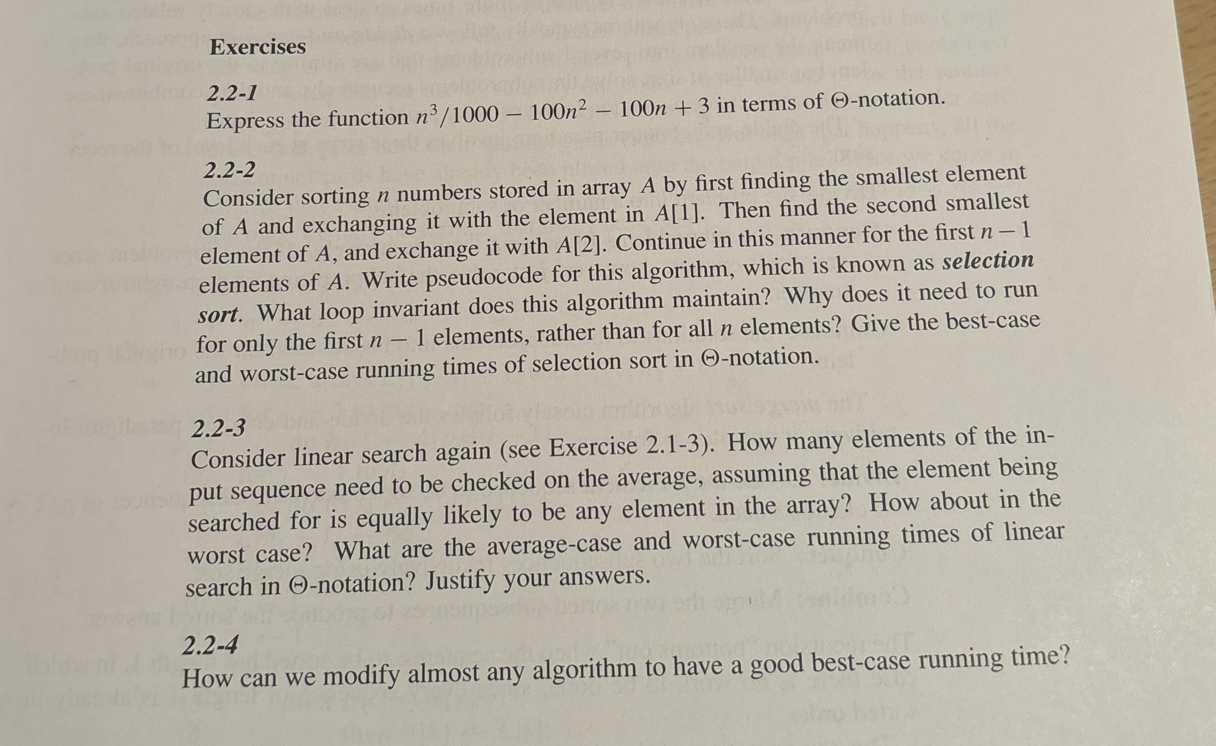 Exercises 2 . 2 - 1 Express the function n 3 1 0