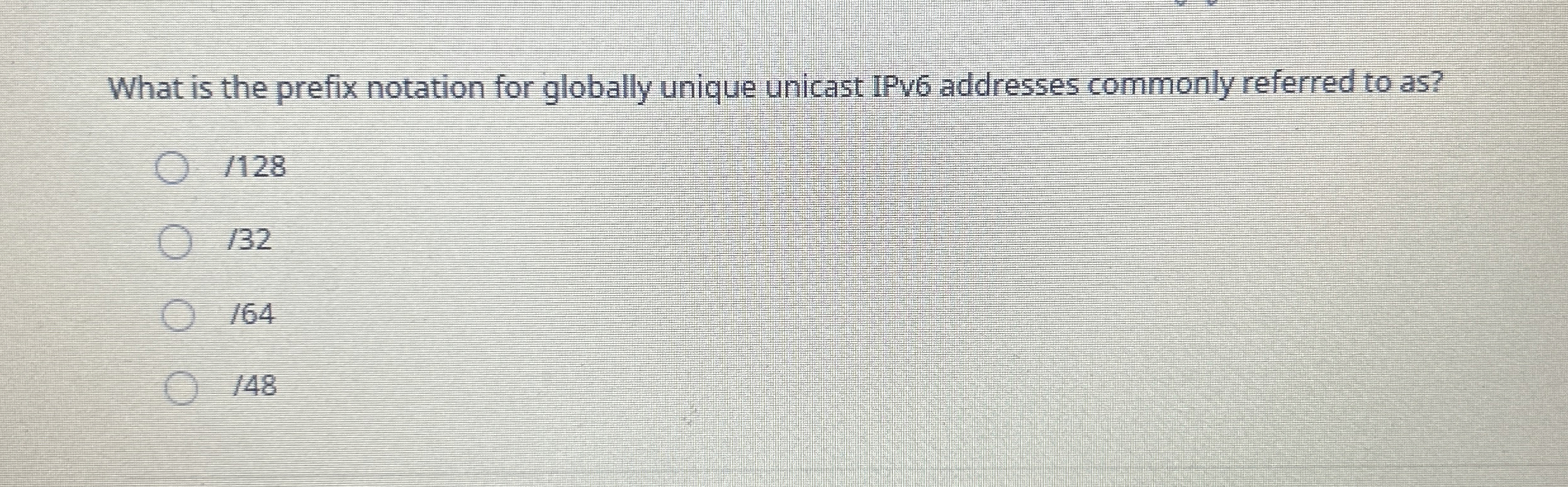 What is the prefix notation for globally unique