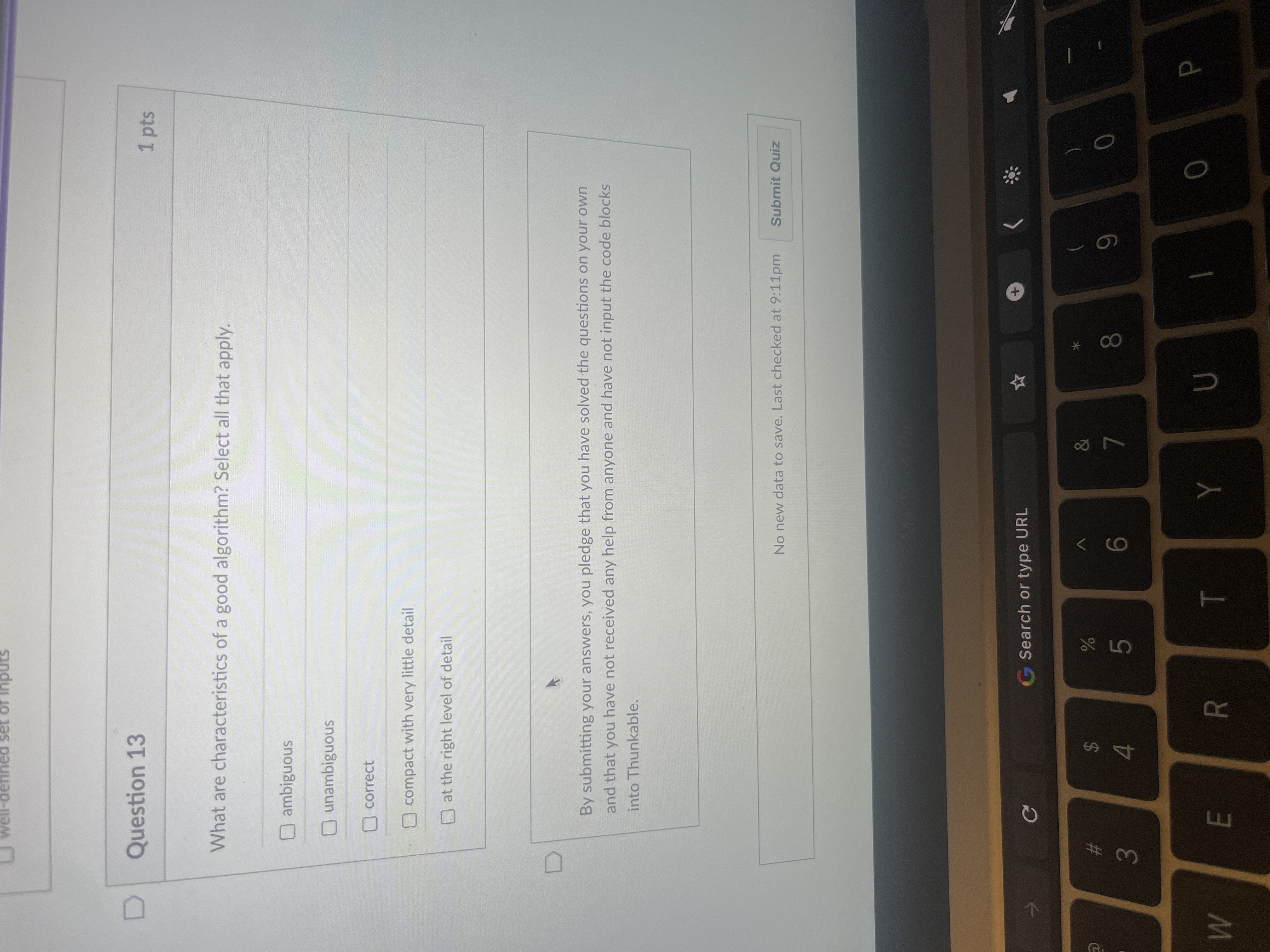 Question 1 3 What are characteristics of a good