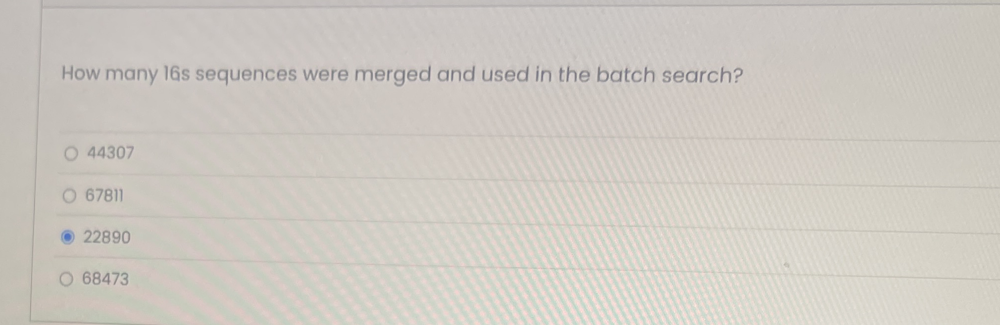 How many IGs sequences were merged and used in