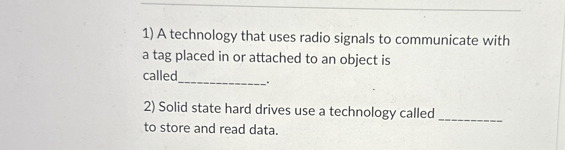 A technology that uses radio signals to
