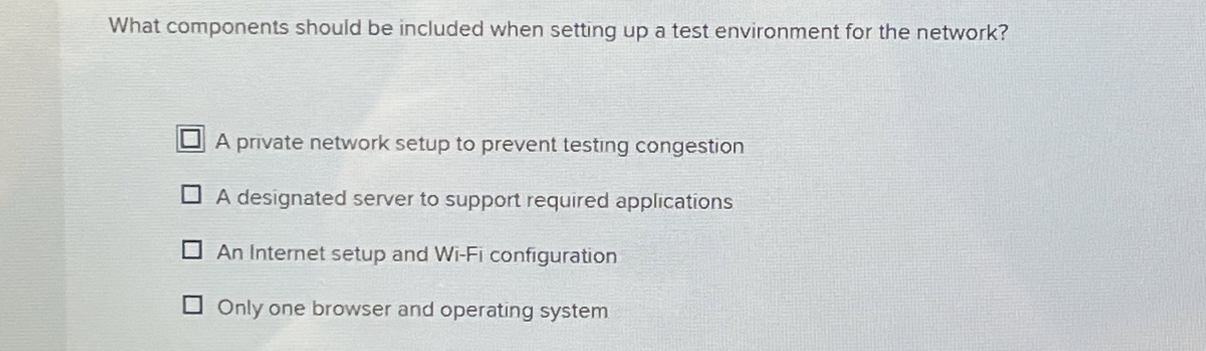 What components should be included when setting