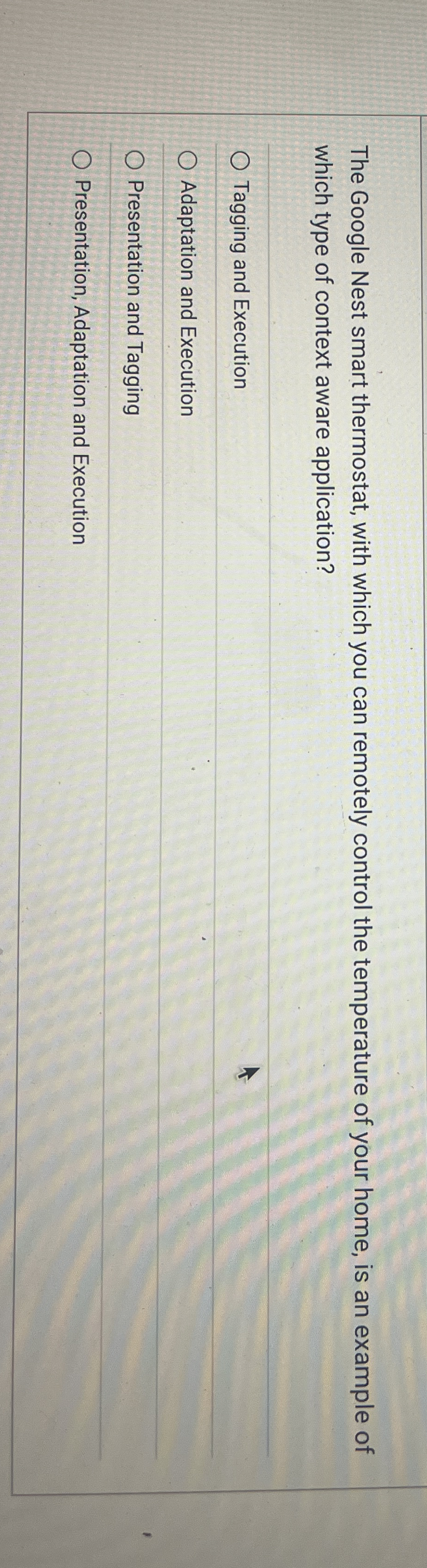 The Google Nest smart thermostat, with which you