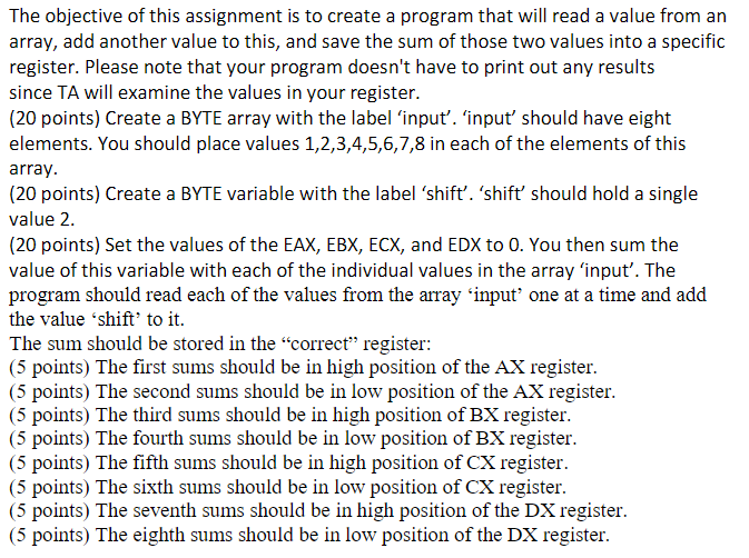 Please submit source file as ( . asm ) and make