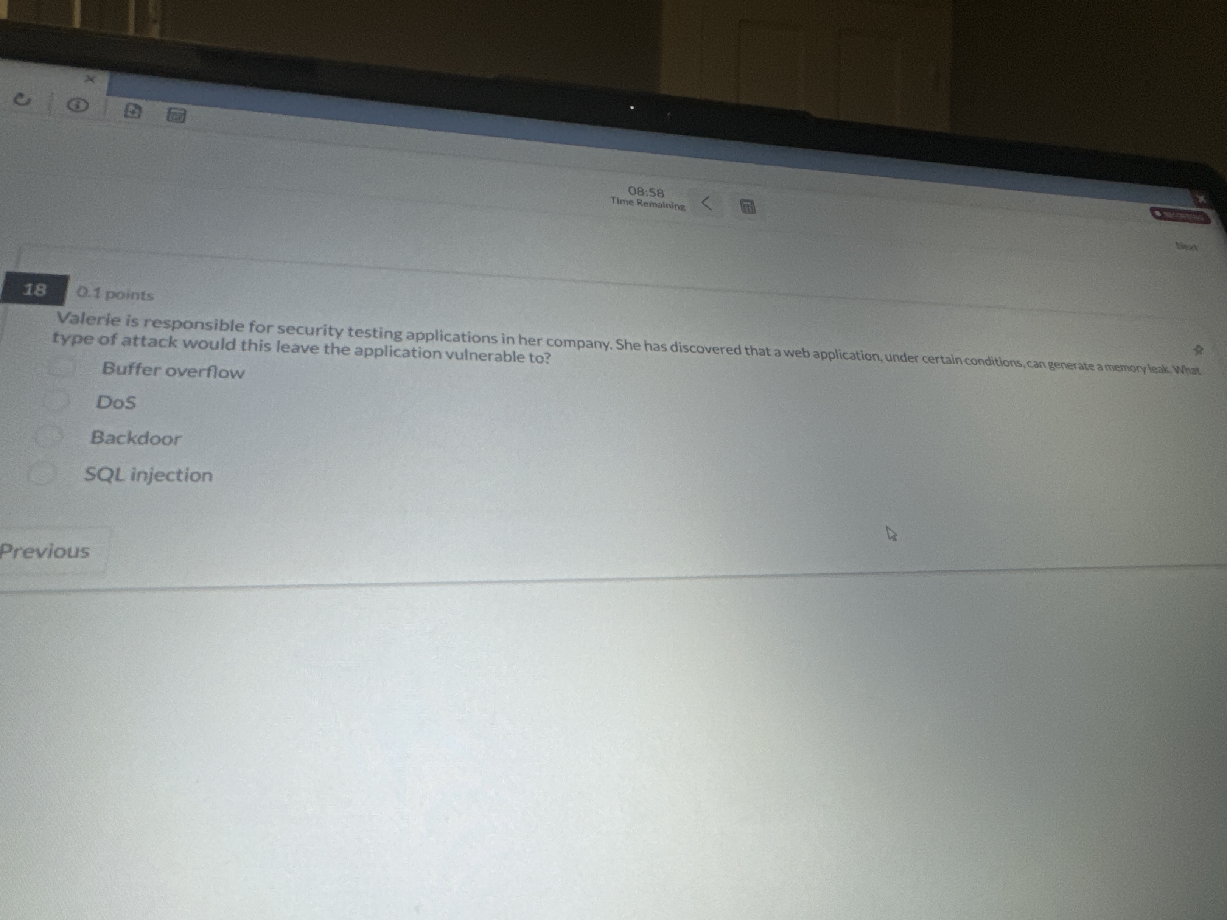 1 8 0 . 1 points type of attack would this leave