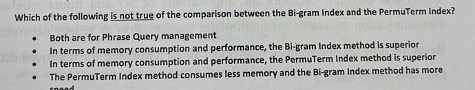 Which of the following is not true of the
