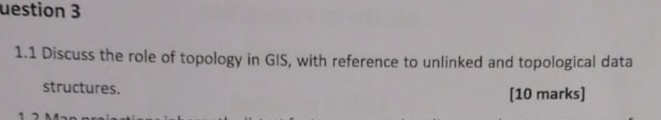 uestion 3 1 . 1 Discuss the role of topology in