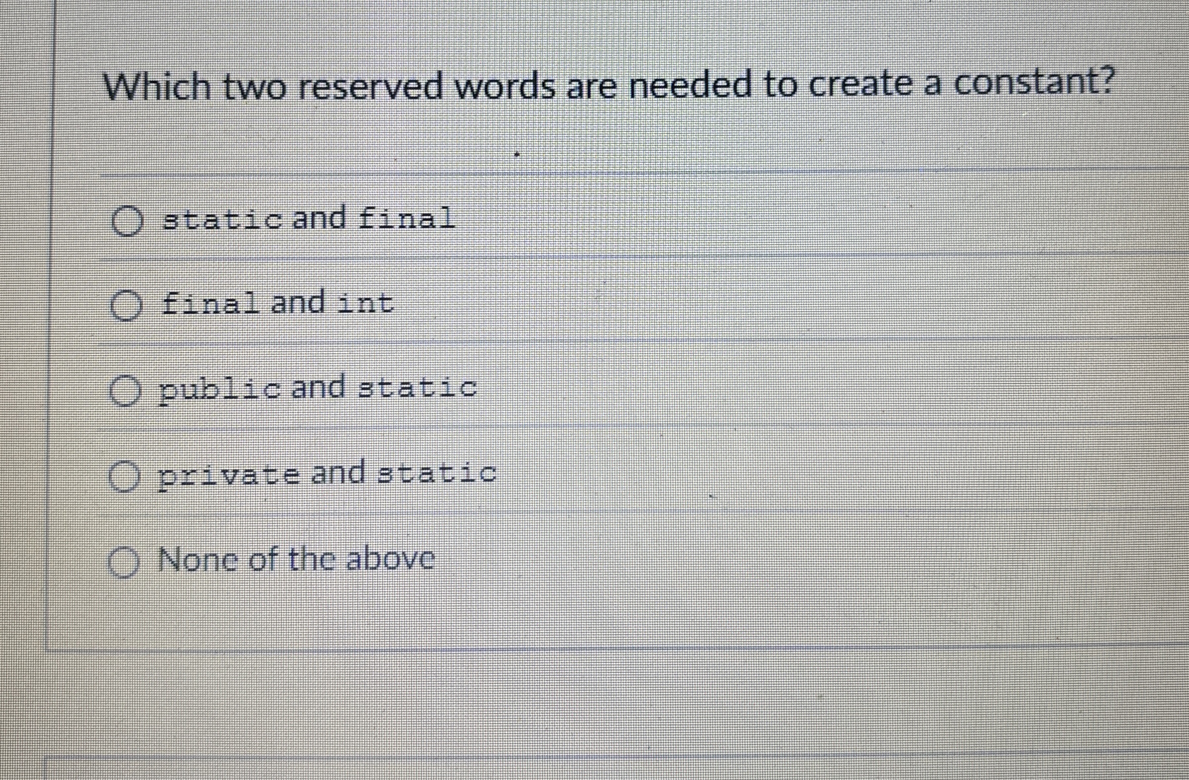 Which two reserved words are needed to create a