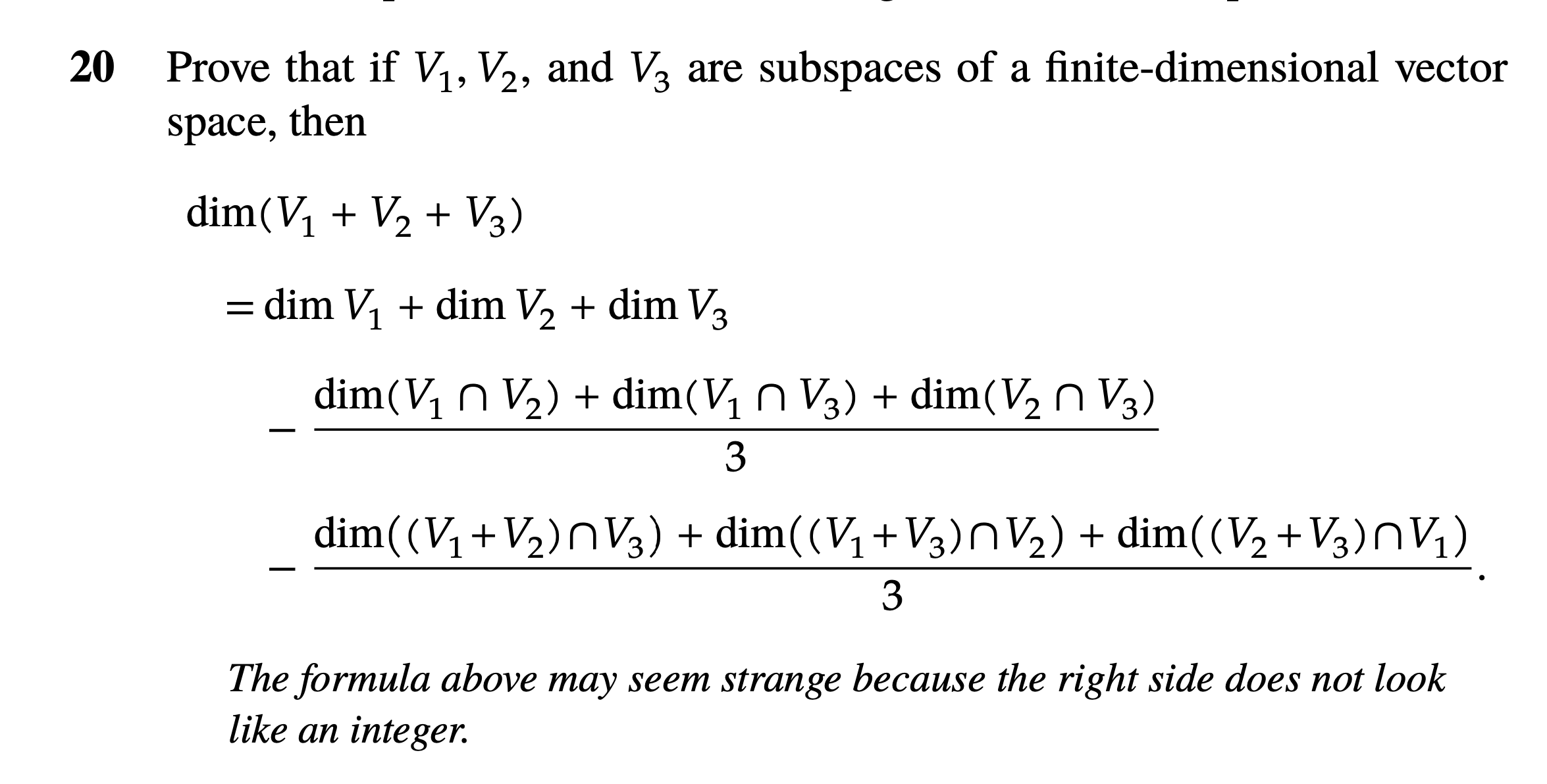 2 0 Prove that if V 1 , V 2 , and V 3 are
