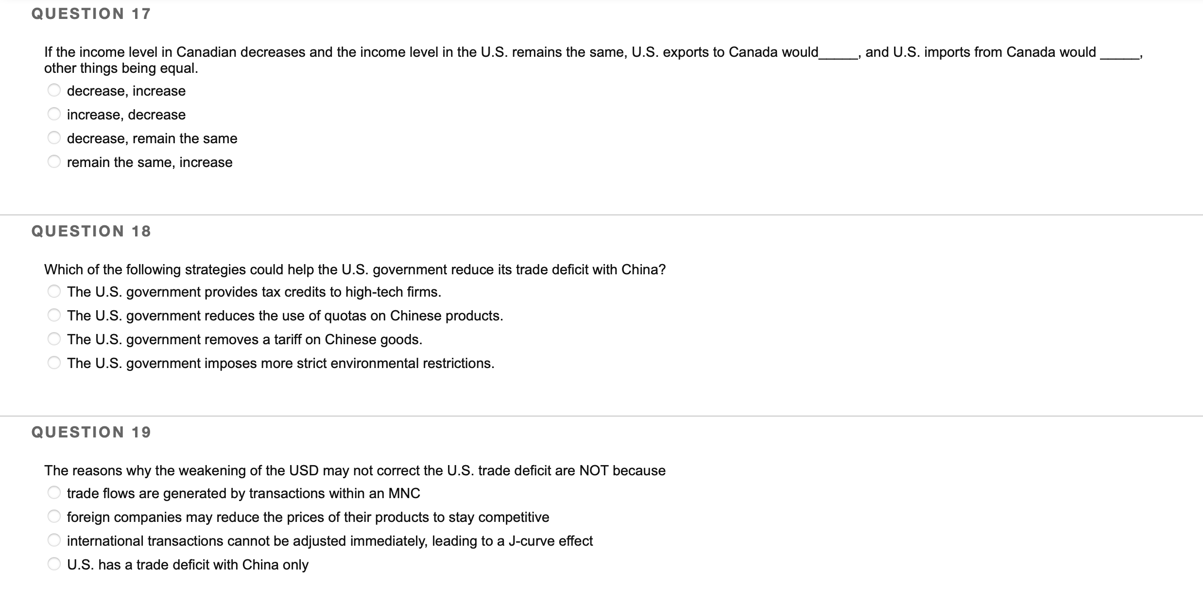 Please help! Thank you QUESTION 20 If US dollars