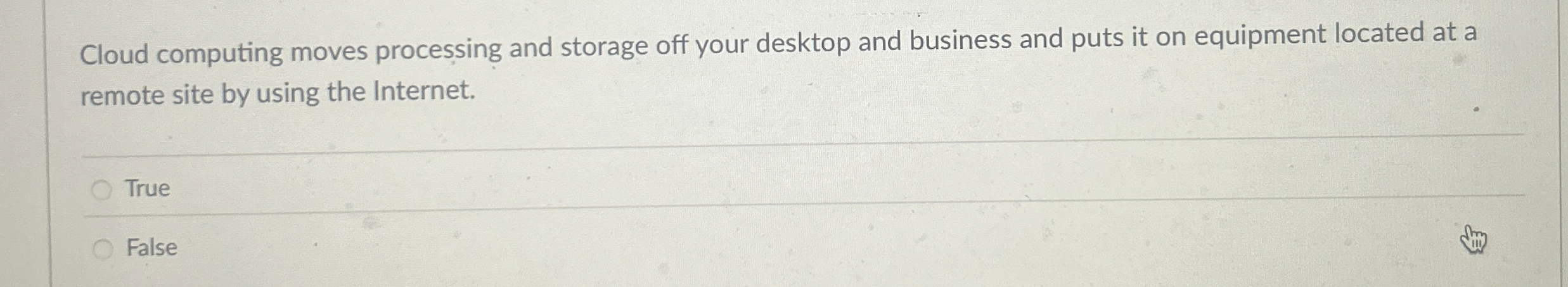 Cloud computing moves processing and storage off