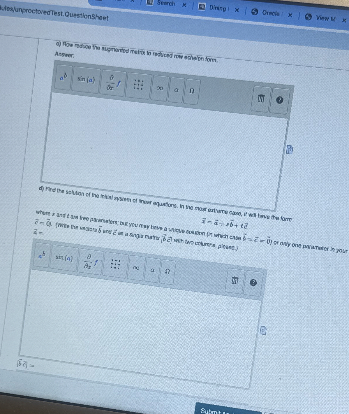 Search Dining Oracle View M