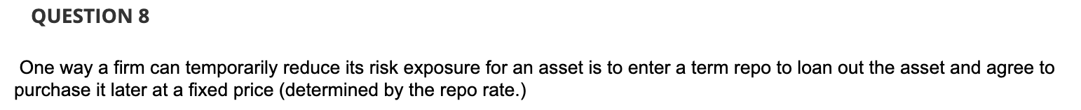 Answer the following as True or False QUESTION 1