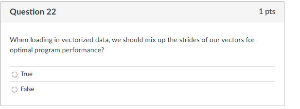 Question 2 2 When loading in vectorized data, we