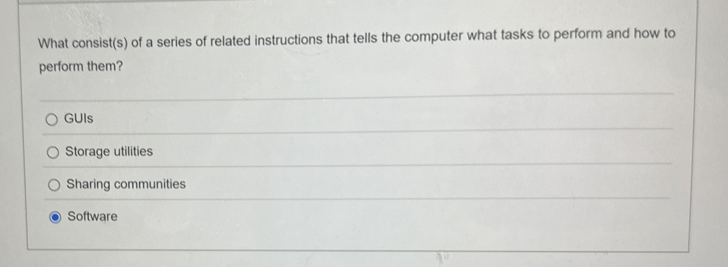What consist ( s ) of a series of related