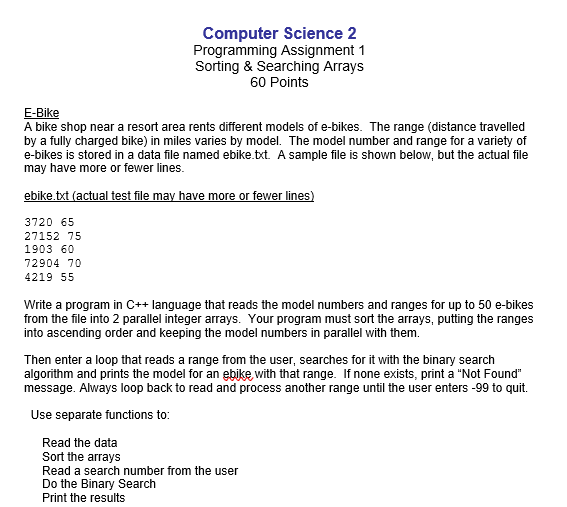 6 0 Points E - Bike A bike shop near a resort