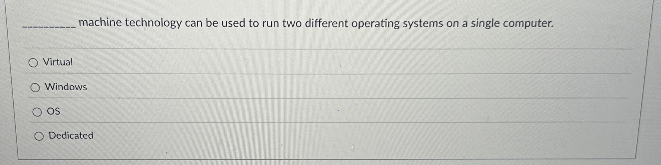 machine technology can be used to run two