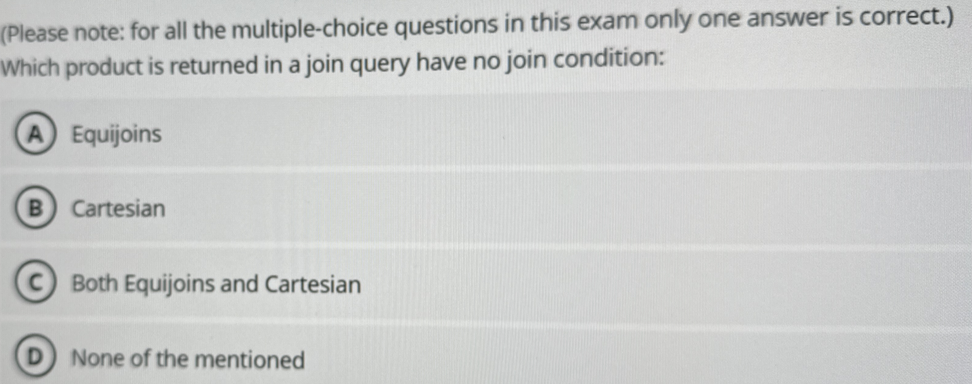 ( Please note: for all the multiple - choice