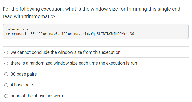 For the following execution, what is the window
