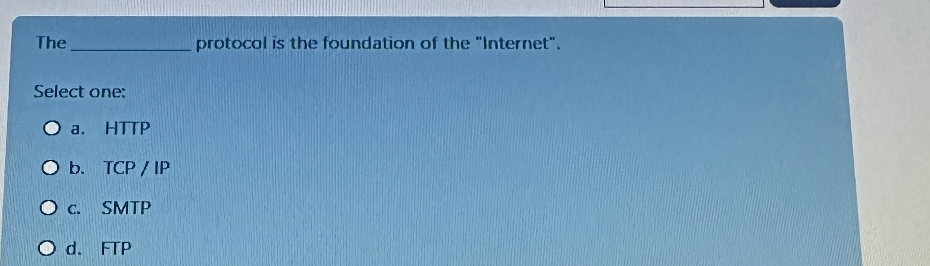 The protocal is the foundation of the "Internet".