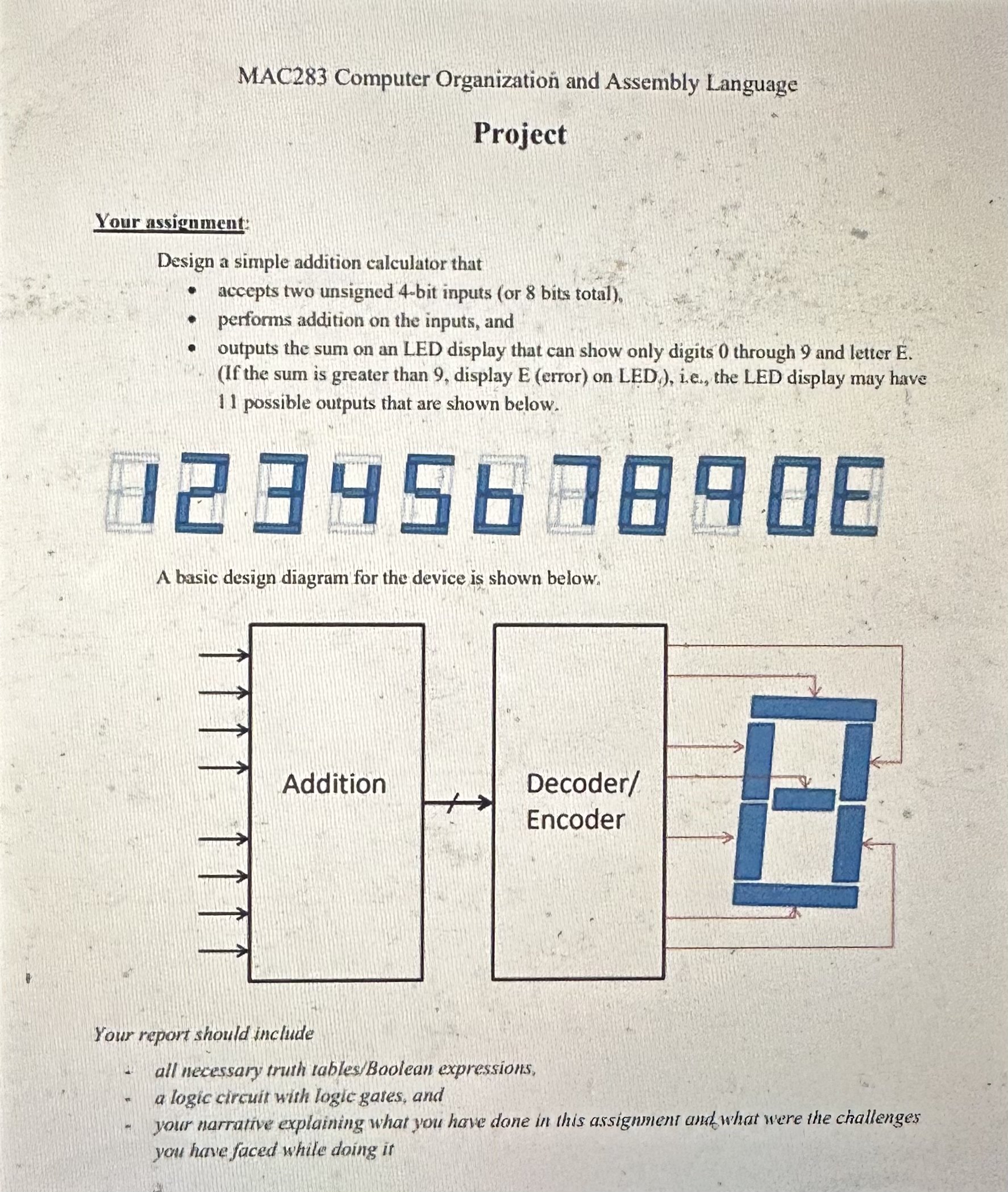 MAC 2 8 3 Computer Organization and Assembly