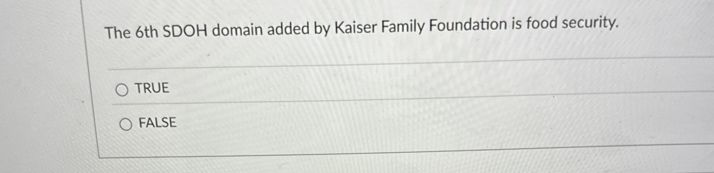 The 6 th SDOH domain added by Kaiser Family