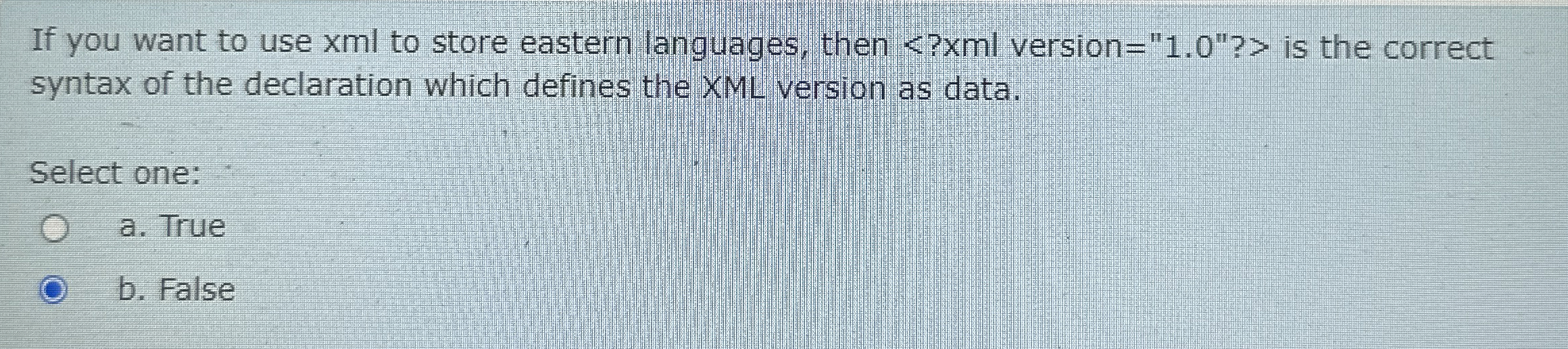 If you want to use xml to store eastern