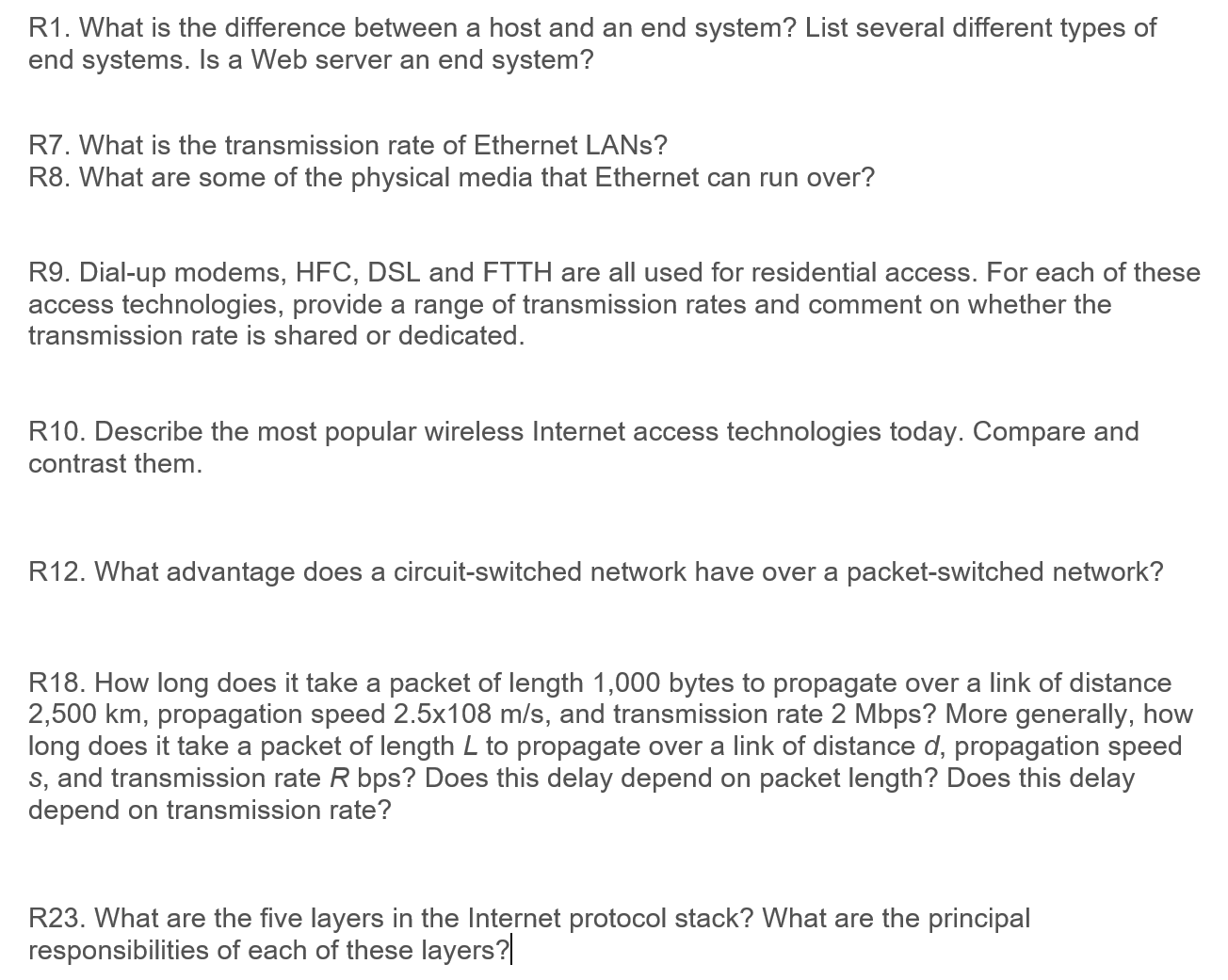 R 1 . What is the difference between a host and