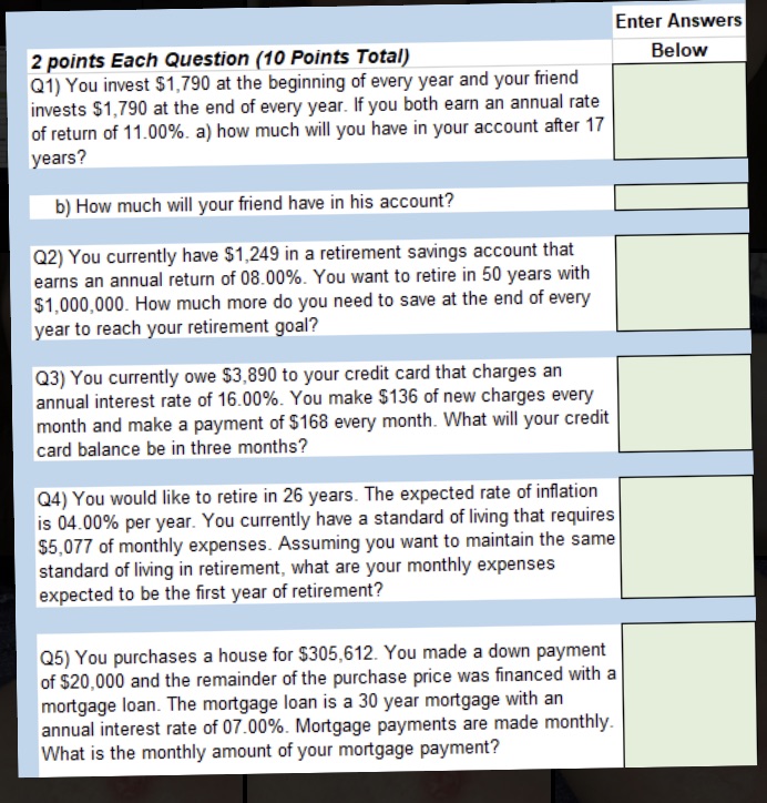 help needed asap!! thank you! Enter Answers 2