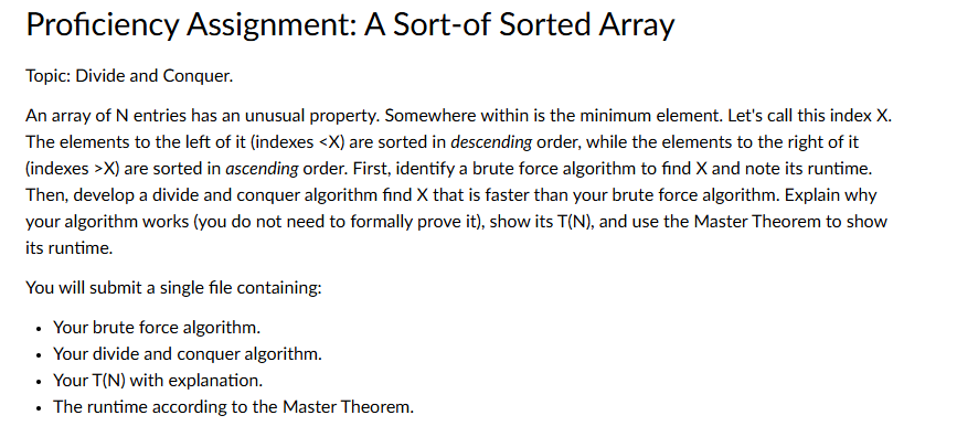 Proficiency Assignment: A Sort - of Sorted Array