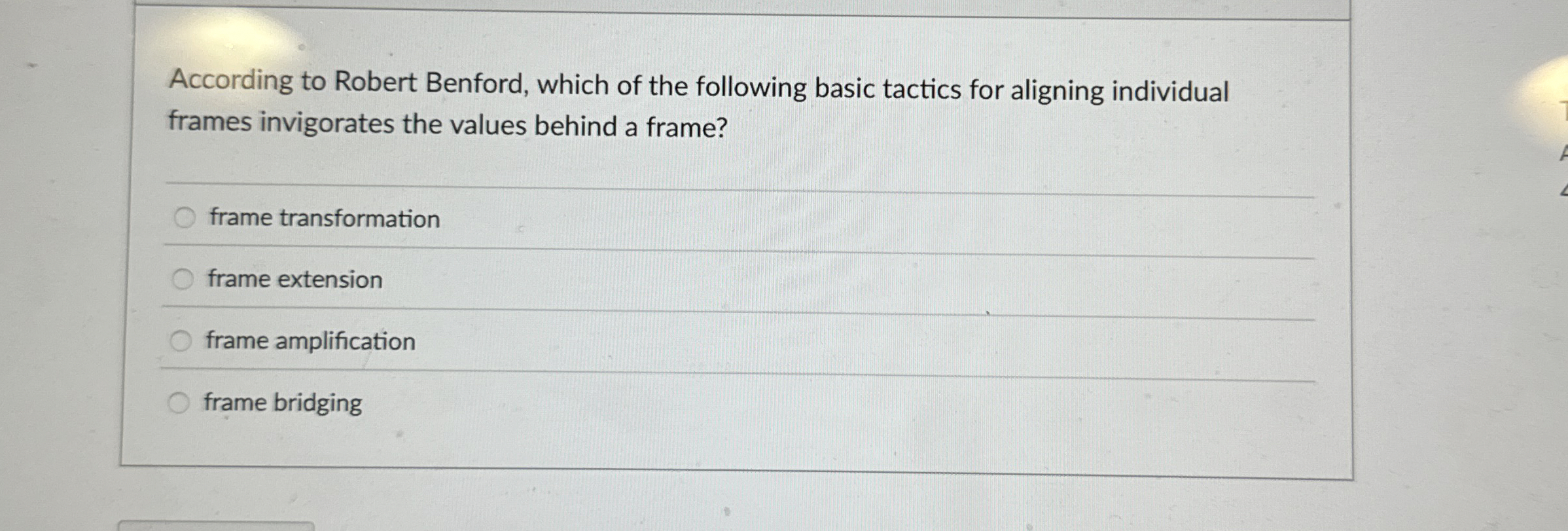 According to Robert Benford, which of the