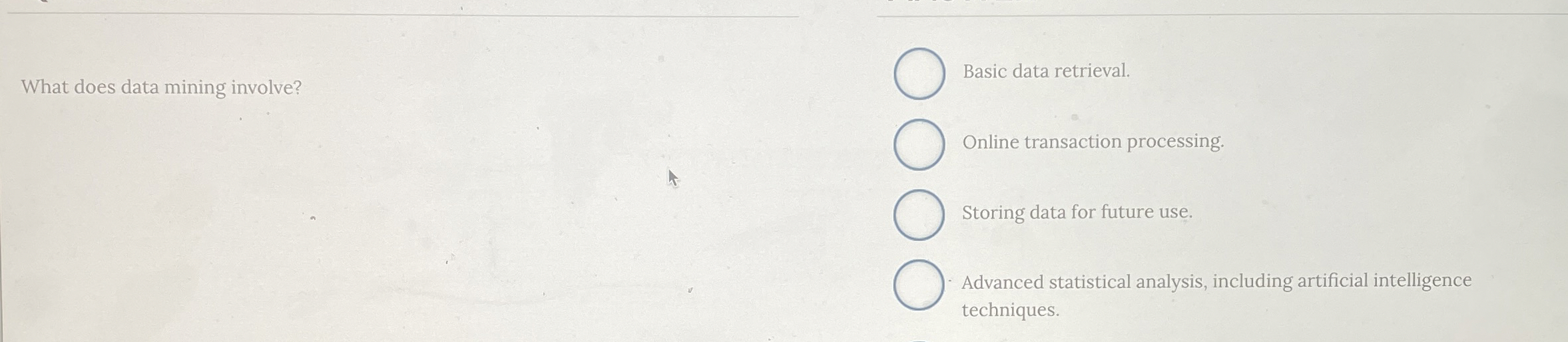 what does data mining involve? Basic data