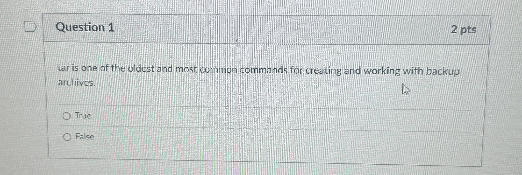 Question 1 tar is one of the oldest and most