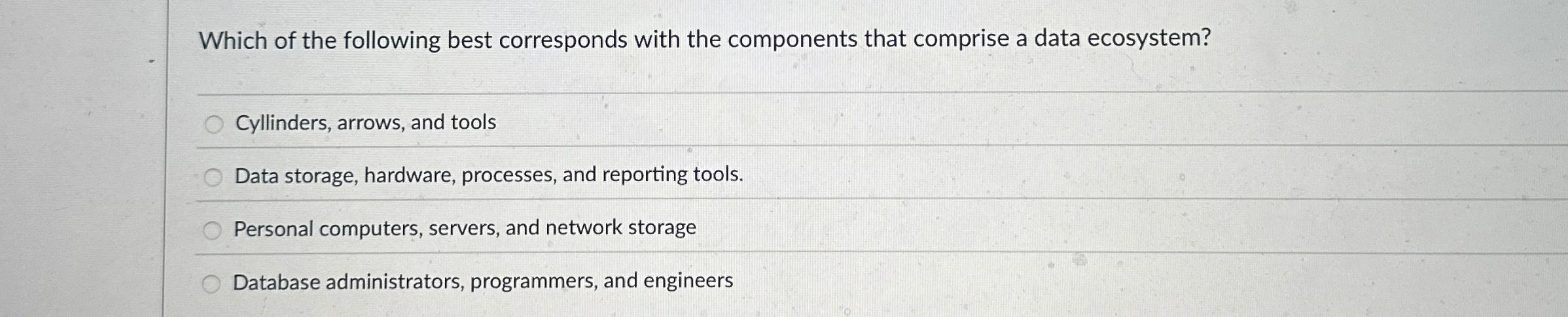 Which of the following best corresponds with the