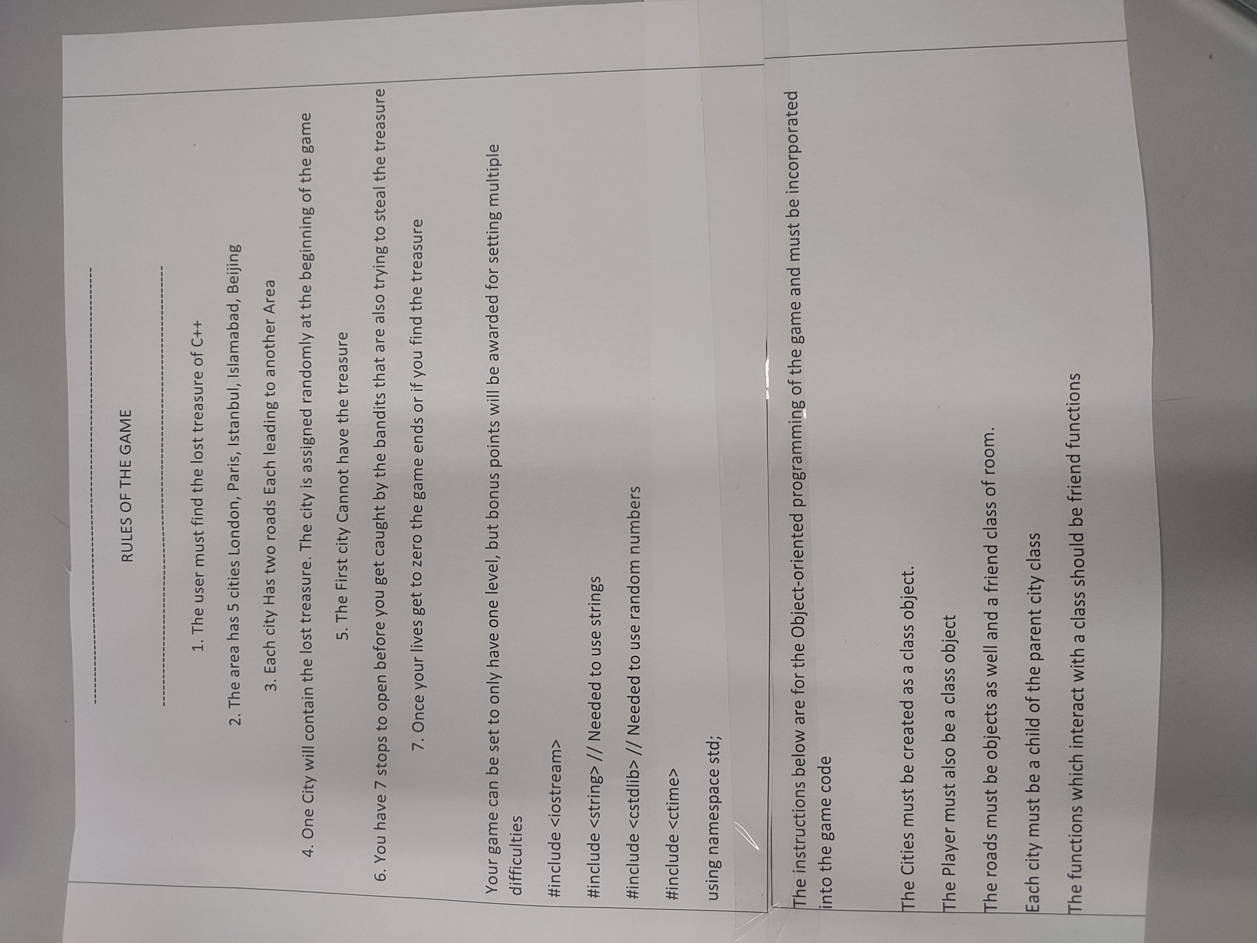 creating a c + + adventure game