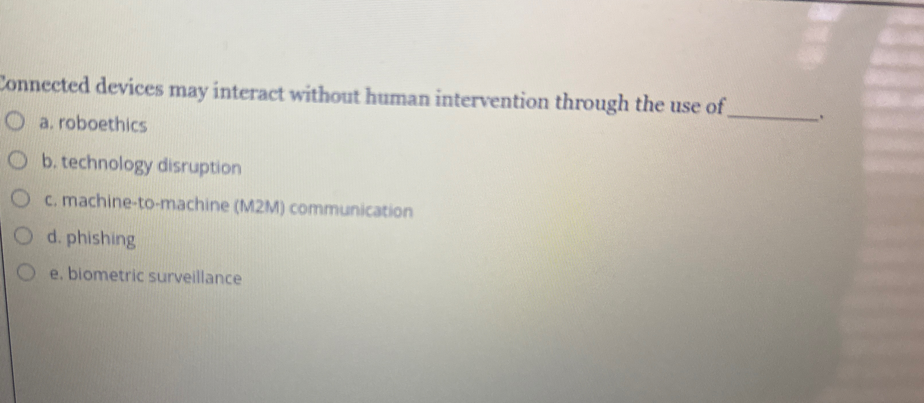 onnected devices may interact without human
