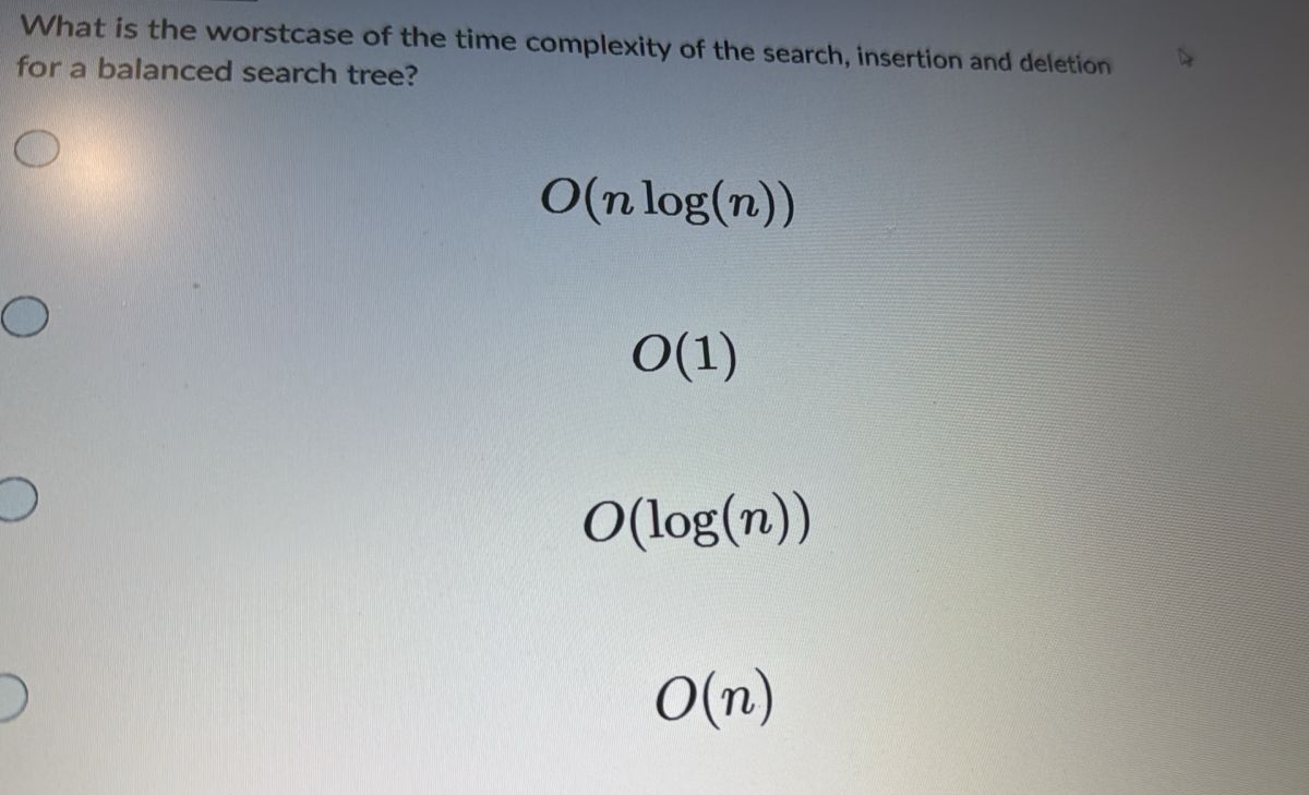What is the worstcase of the time complexity of