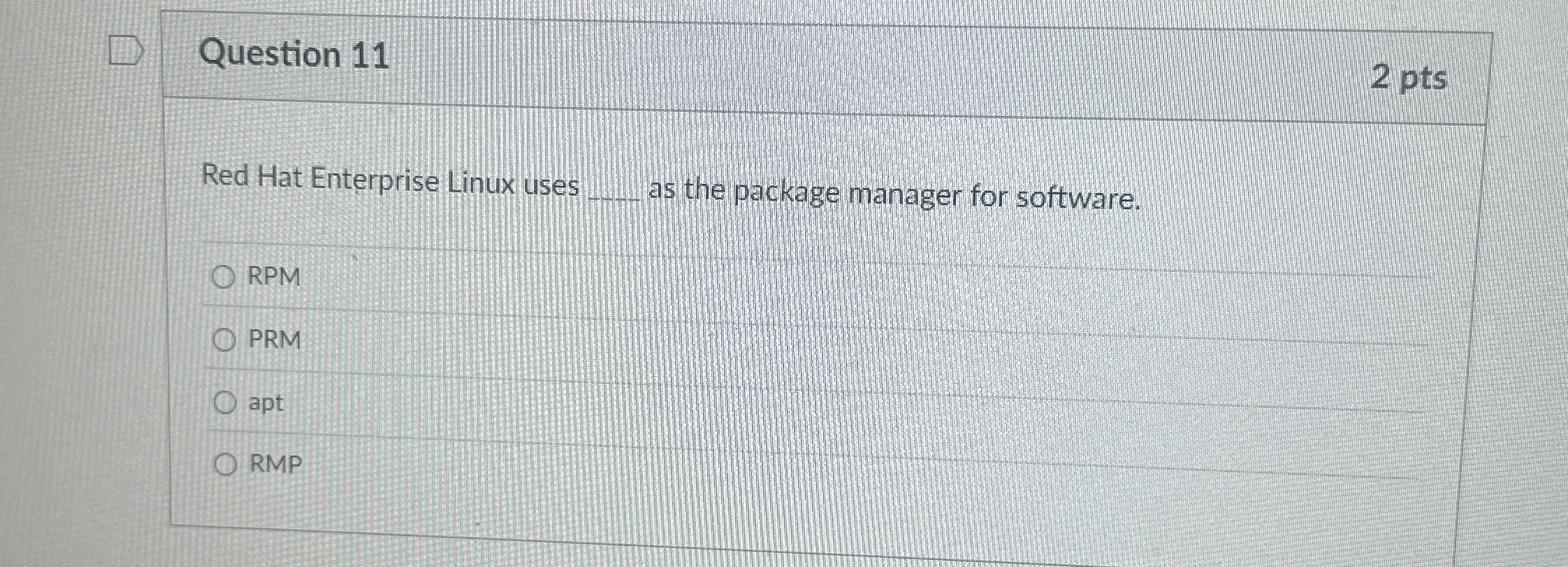 Question 1 1 Red Hat Enterprise Linux uses as the