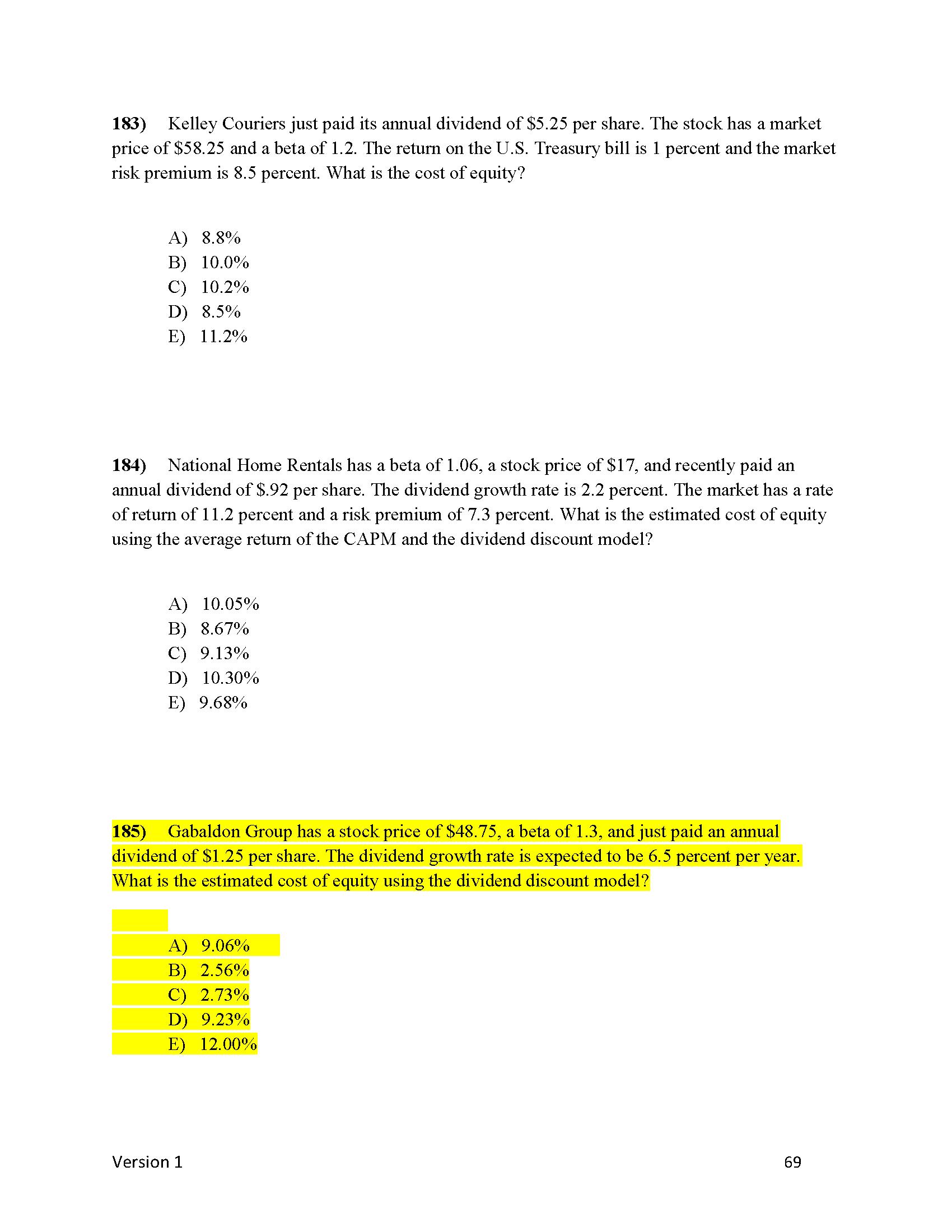 A) 7.86% B) 9.43% C) 8.17% D) 4.67% E) 5.90% 133)
