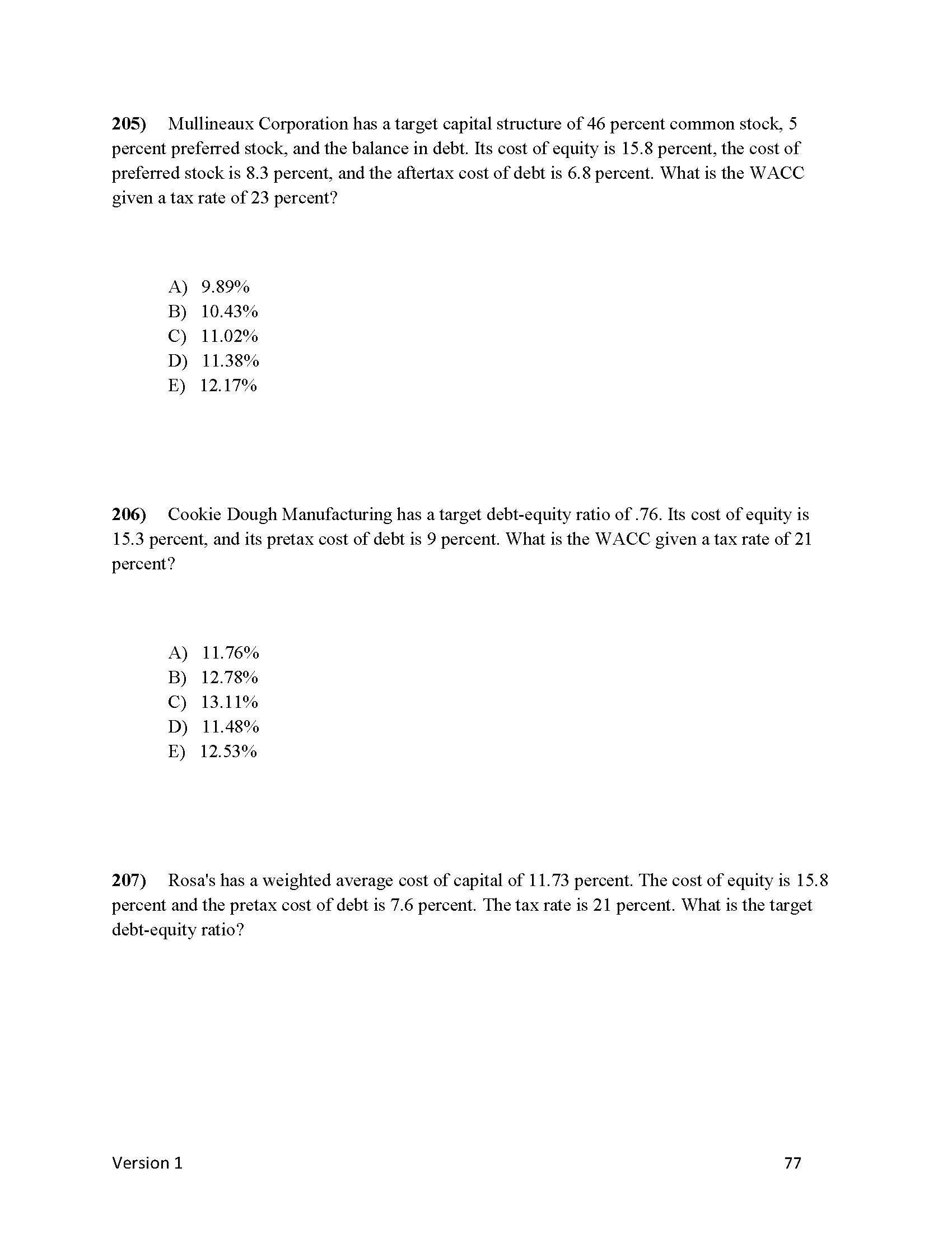 A) 7.86% B) 9.43% C) 8.17% D) 4.67% E) 5.90% 133)