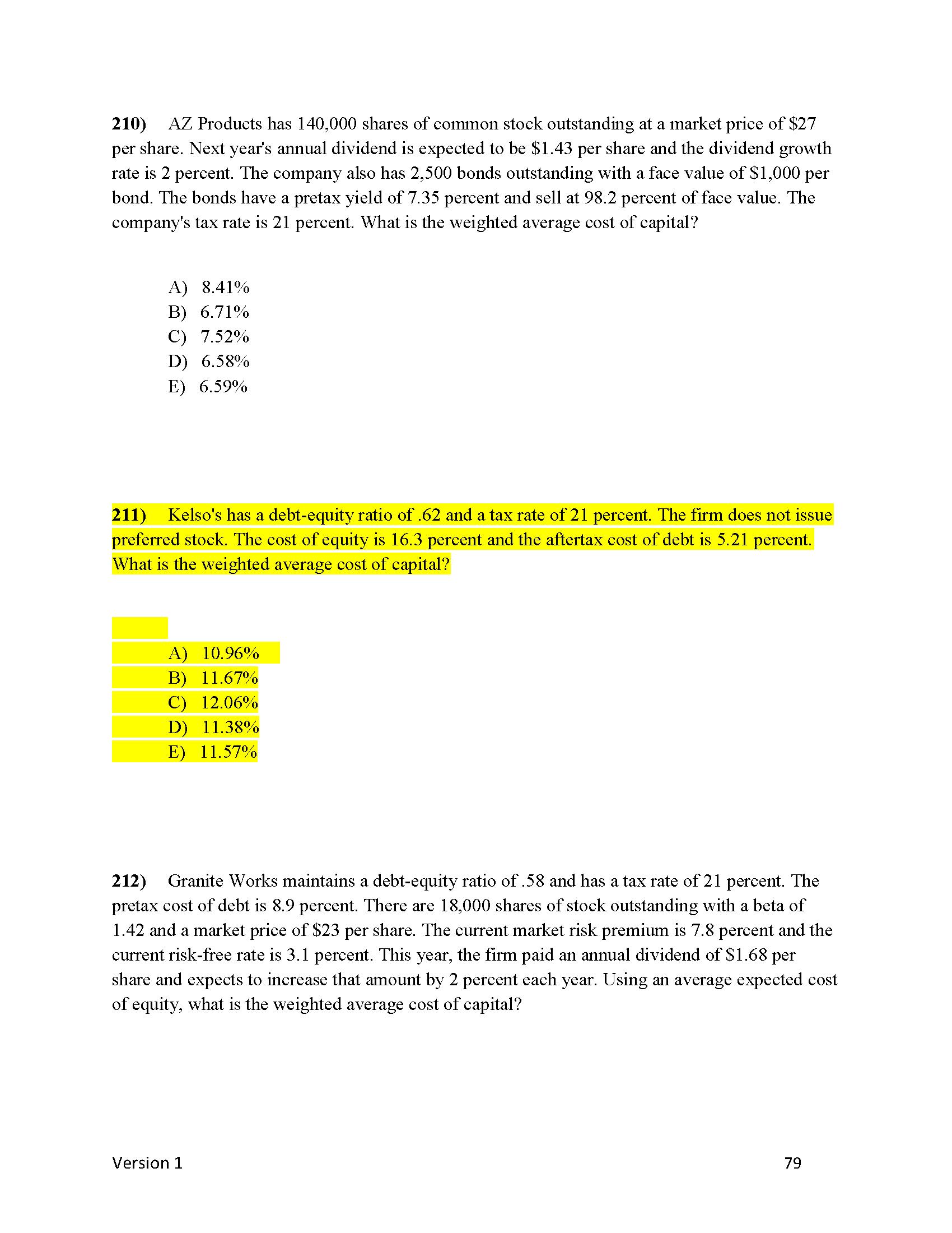 A) 7.86% B) 9.43% C) 8.17% D) 4.67% E) 5.90% 133)