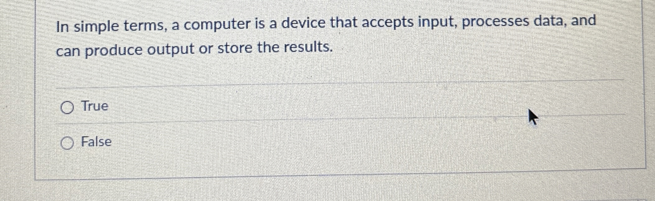 In simple terms, a computer is a device that