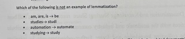 Which of the following is not an example of