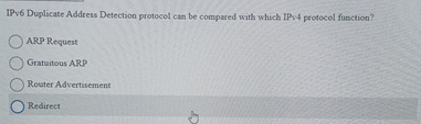 IPv 6 Duplicate Address Detection protocol can be