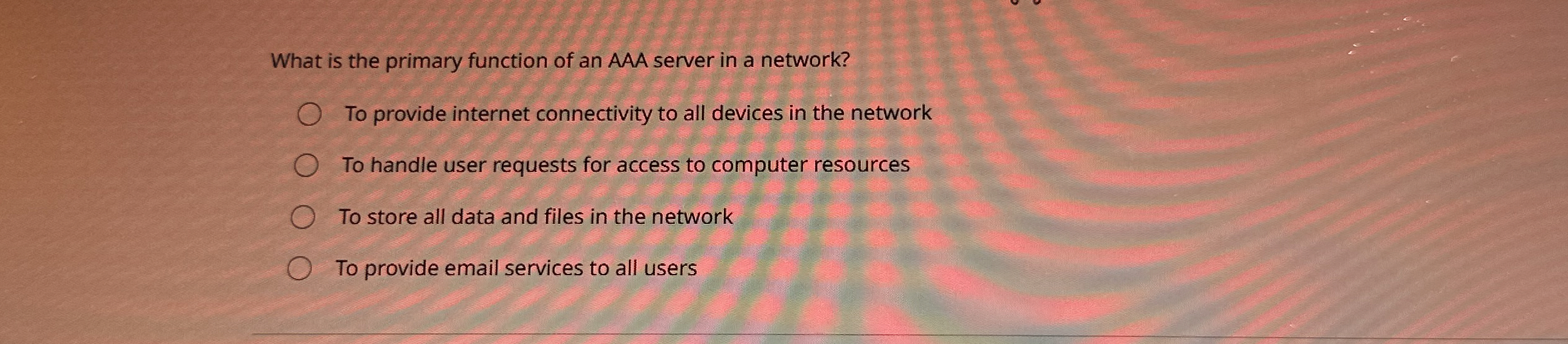 What is the primary function of an AAA server in